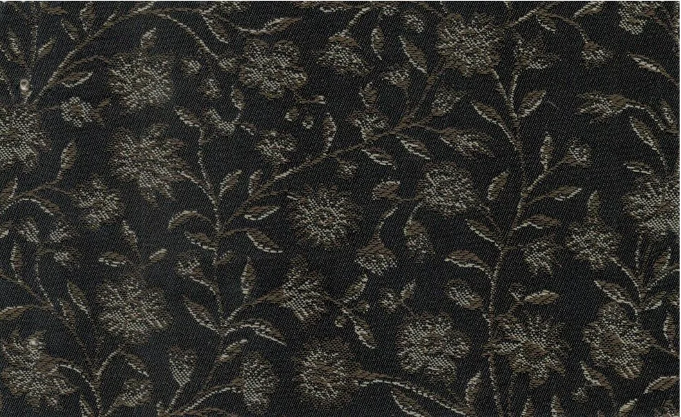 Gianfranco Bertolucci Ceremonial 30082-190 Black Floral fabric swatch