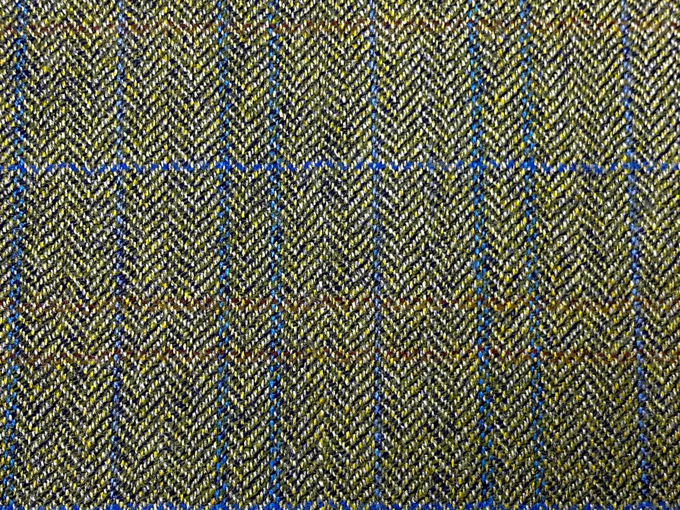 Giorgio Valentino 22946-250 LT GREEN W/ BLUE WINDOWPANE fabric swatch