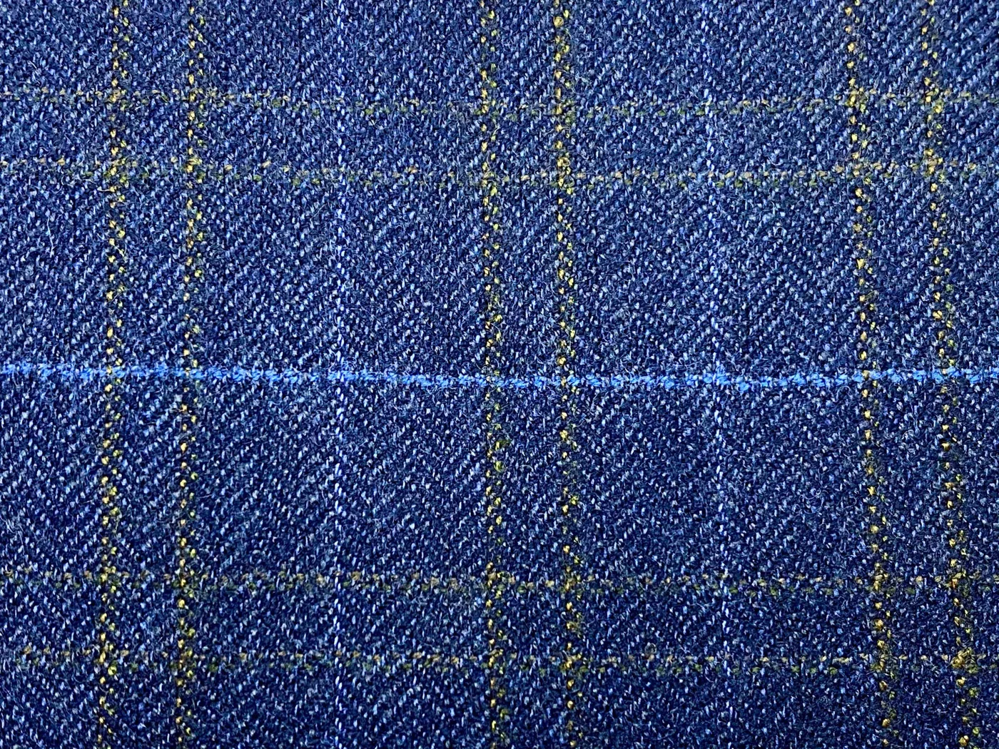 Giorgio Valentino 22952-250 BLUE MULTI WINDOWPANE fabric swatch