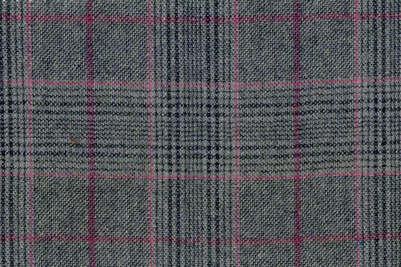 Giorgio Valentino 25766-280 GREY W/WINE CHECK fabric swatch