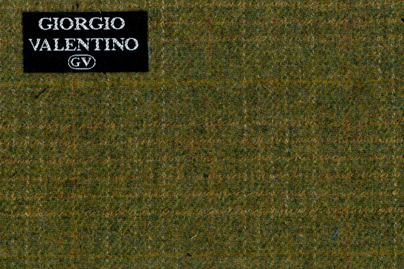 Giorgio Valentino 27460-280 OLIVE W/CARMEL WPANE fabric swatch
