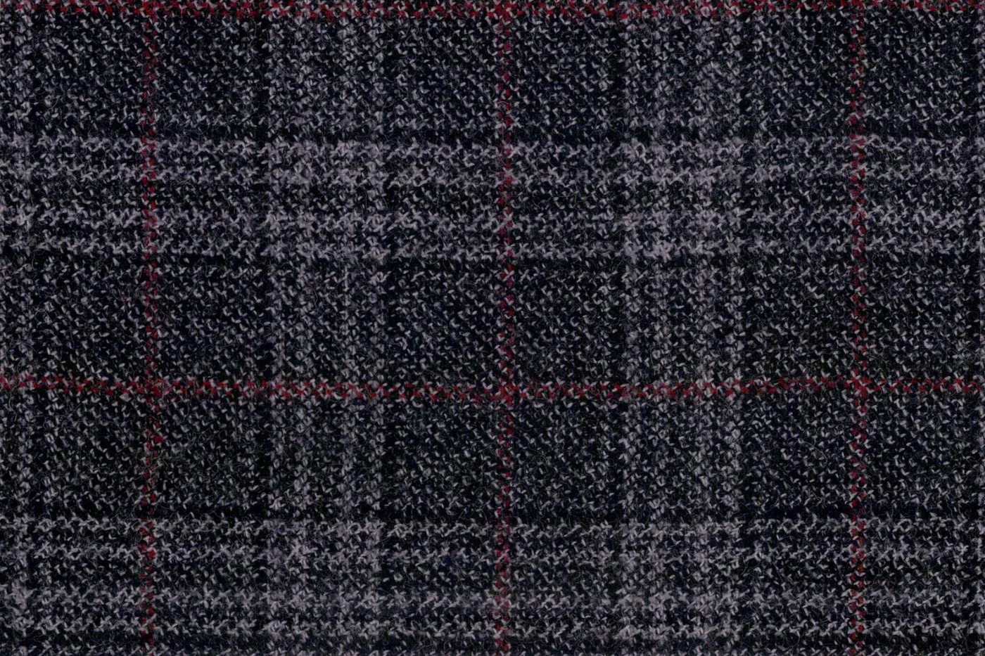 Giorgio Valentino 28454-250 MED GREY W/ RED CHK fabric swatch