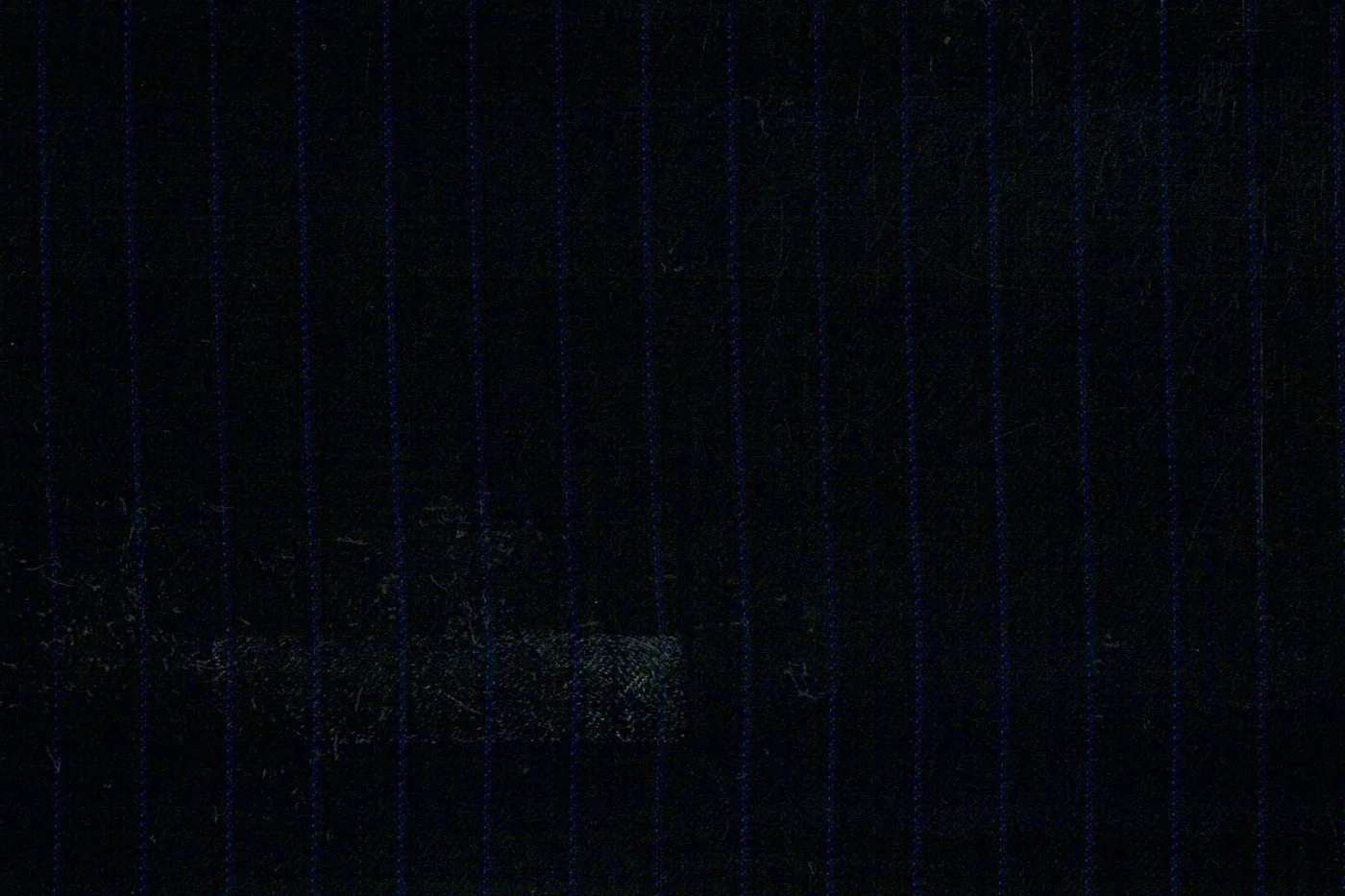 Lanificio Cerruti Super 150's 26881-780 BLACK W/BLUE STRIPE fabric swatch