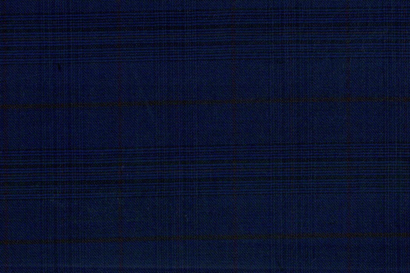 Lanificio Cerruti Super 150's 28658-780 NAVY W/CITRUS CHECK fabric swatch
