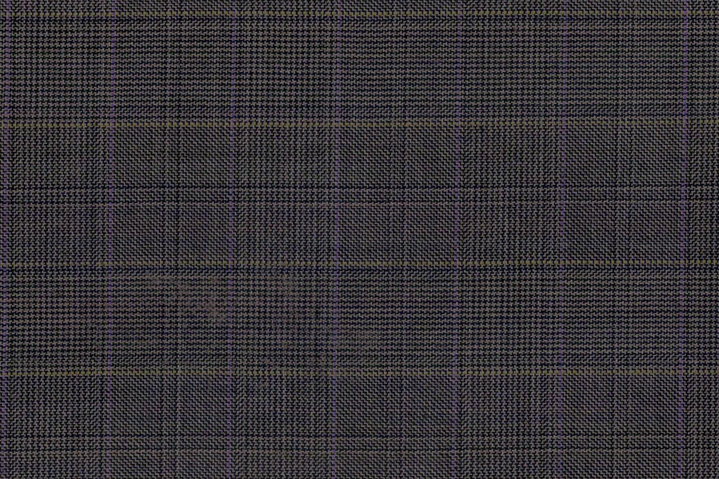 Lanificio Valdengo 26506-280 MED.BROWN CHECK fabric swatch