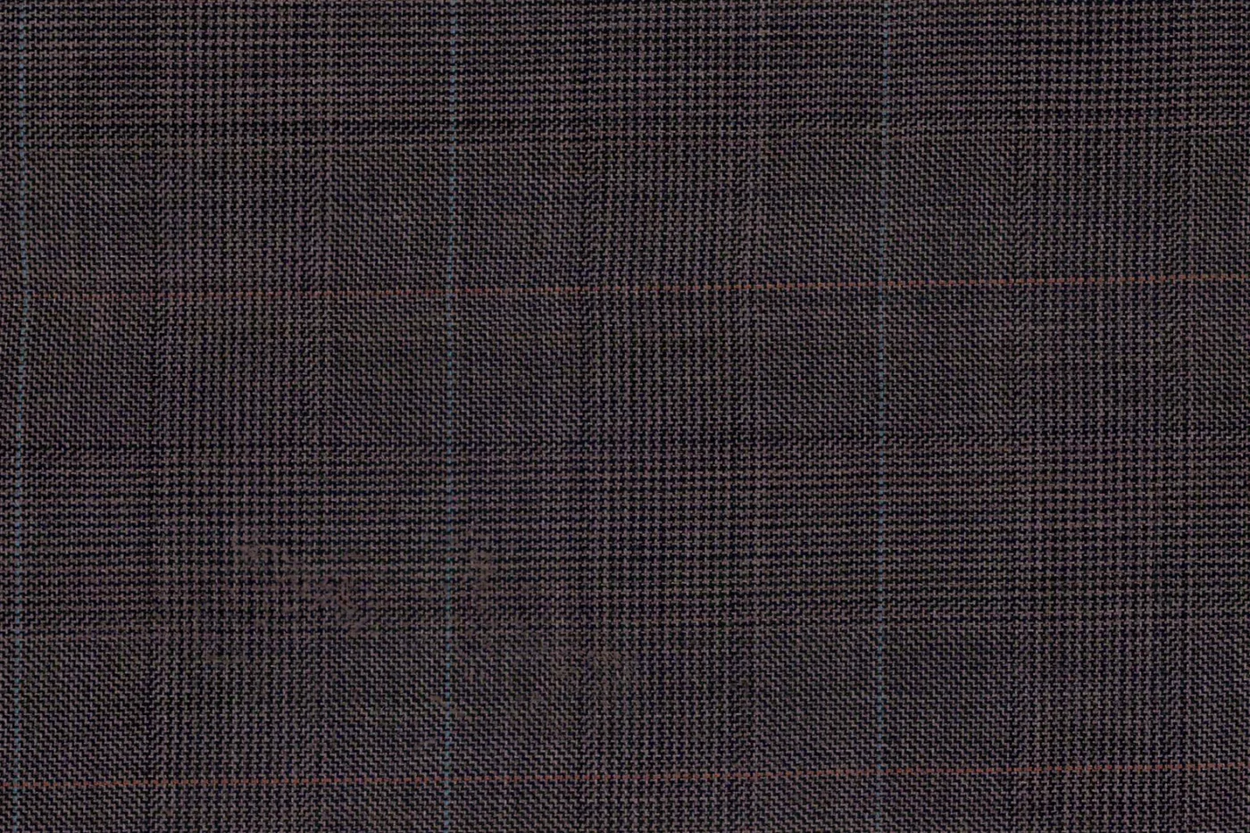 Lanificio Valdengo 26511-280 MED.BROWN CHECK fabric swatch