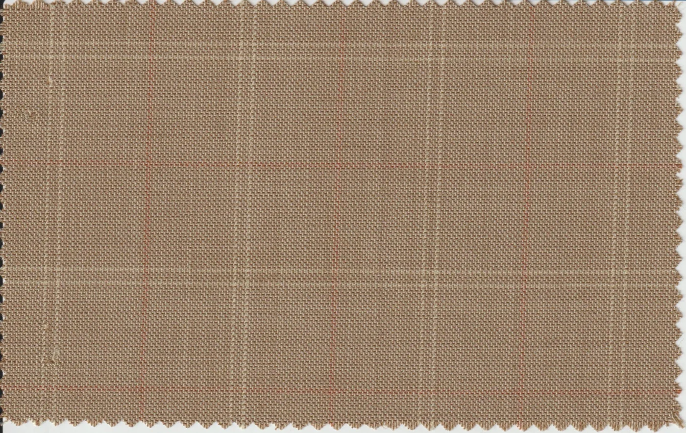 Last Pieces 22060-200 BEIGE CHECK fabric swatch