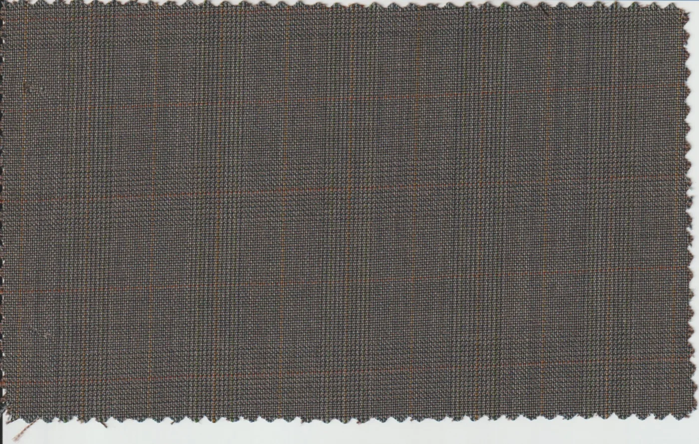 Last Pieces 7947-220 BROWN CHECK fabric swatch
