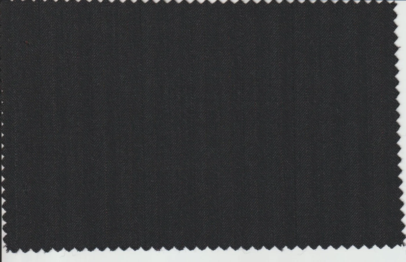 Last Pieces 8192-120 BLACK HERRINGBONE fabric swatch