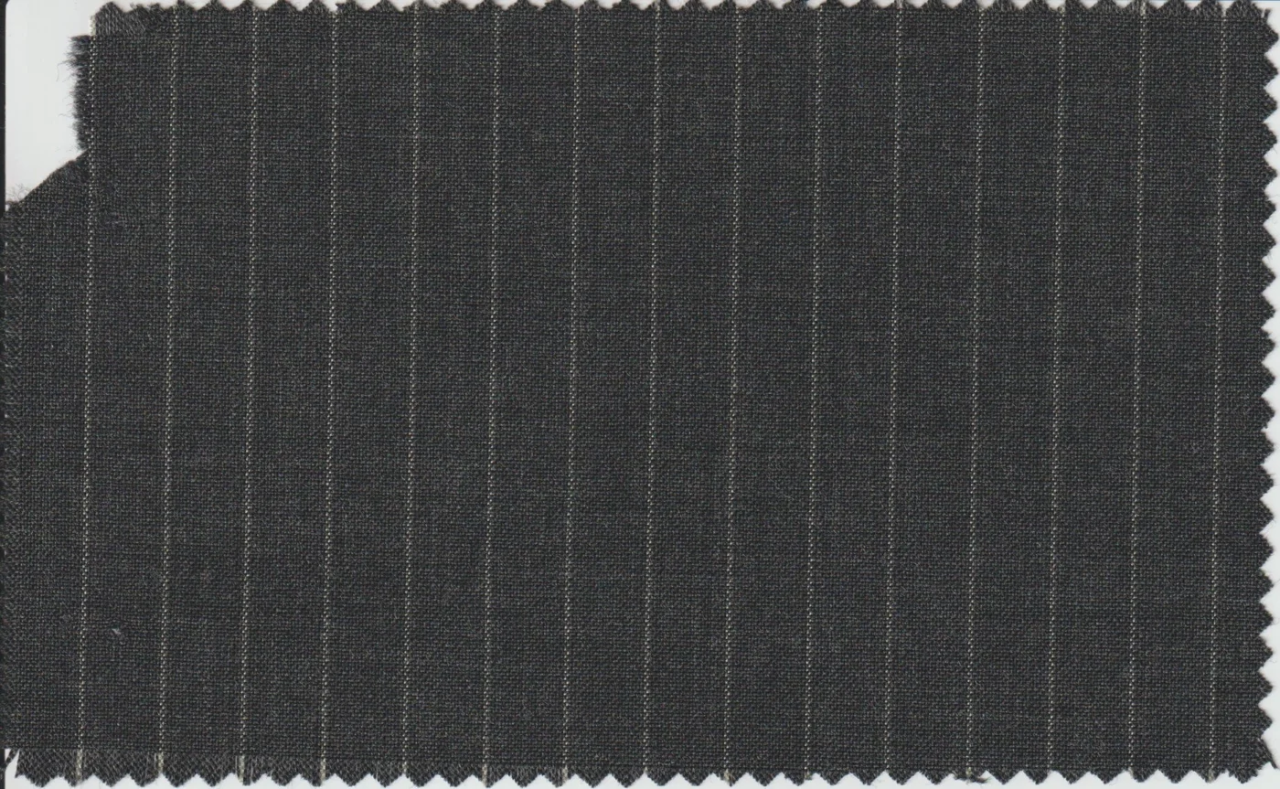 Last Pieces 9222-190 GREY CHALKSTRIPE fabric swatch