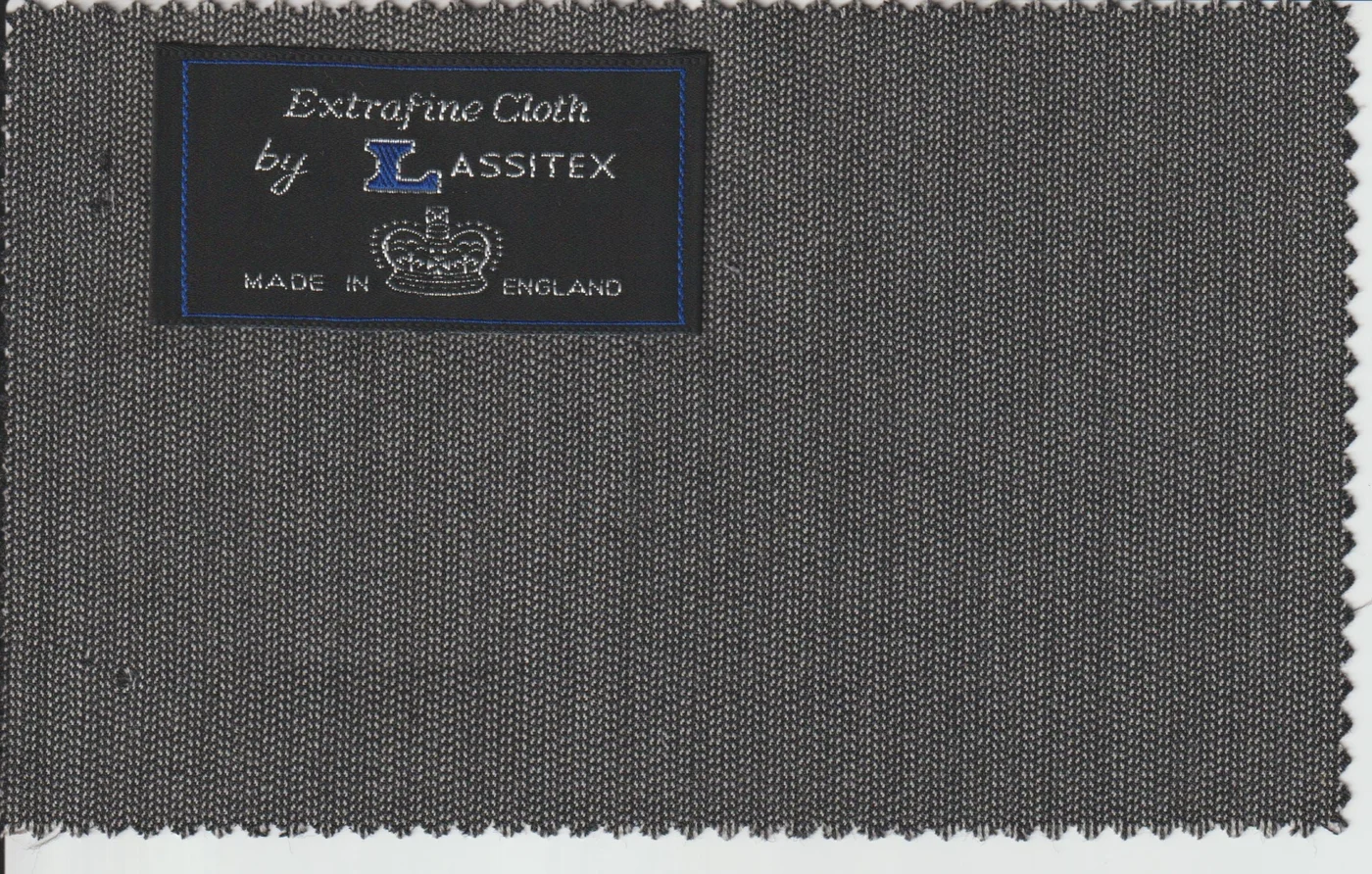 Last Pieces 9302-360 LT GREY HERRINGBONE fabric swatch