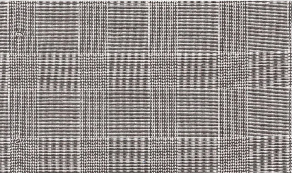 Linen 30174-130 Beige Check fabric swatch
