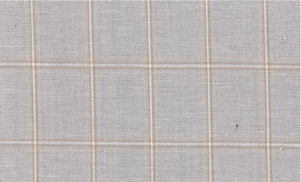 Linen 30177-130 Tan w/Tan Windowpane fabric swatch