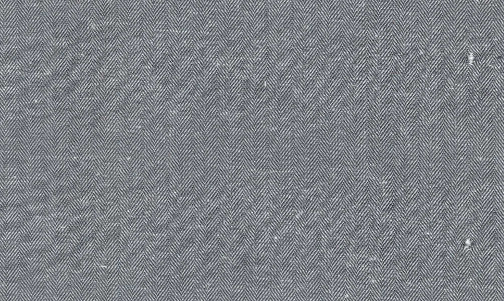 Linen 30181-130 Grey Herringbone fabric swatch
