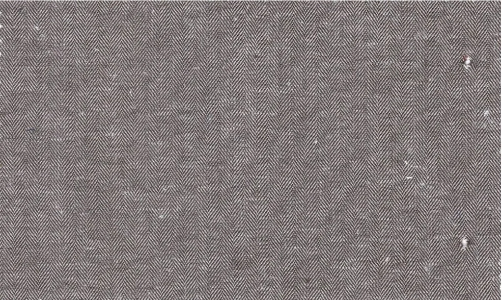 Linen 30182-130 Brown Herringbone fabric swatch