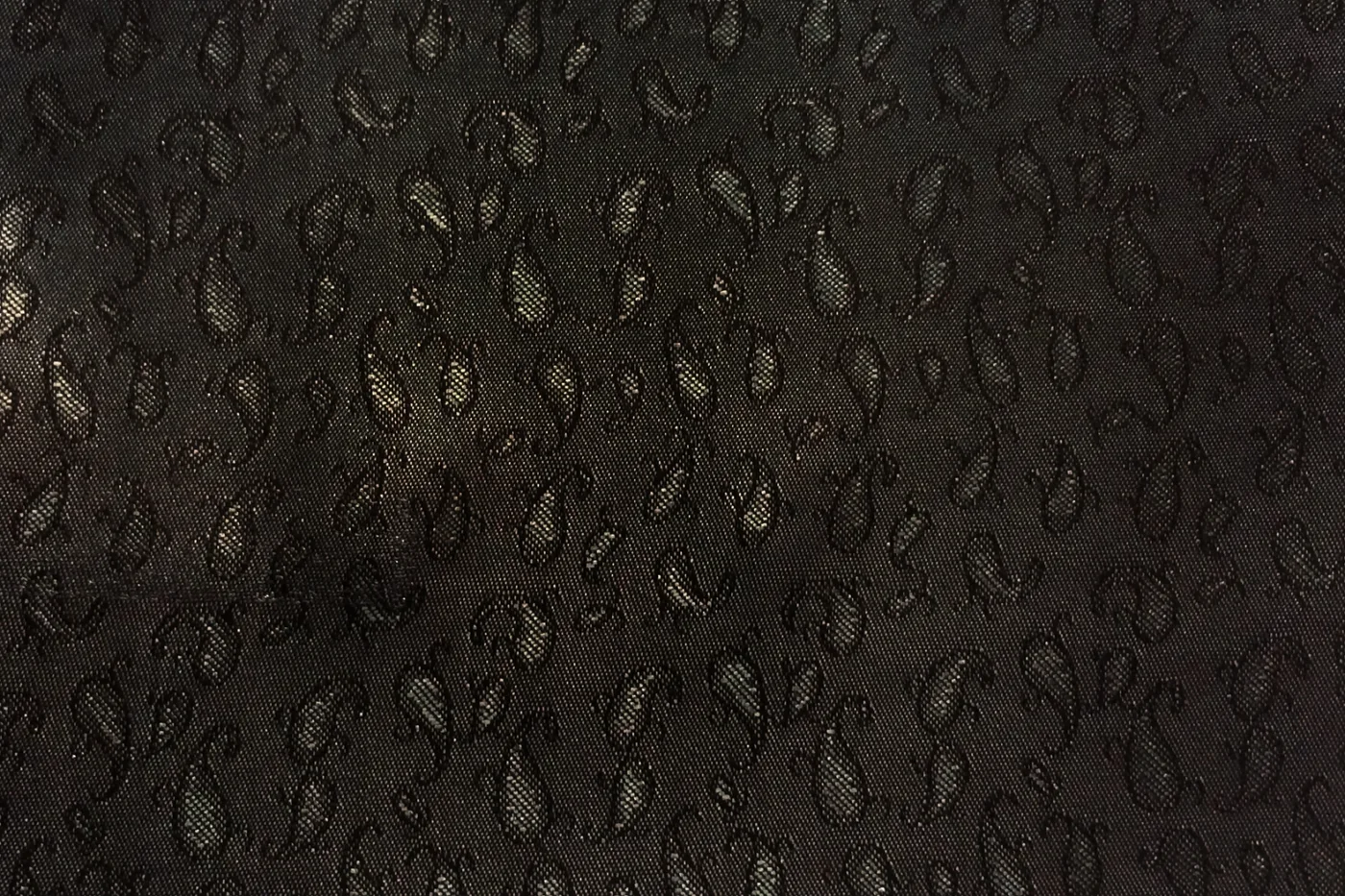 Linings 27046-52 BLACK PAISLEY fabric swatch