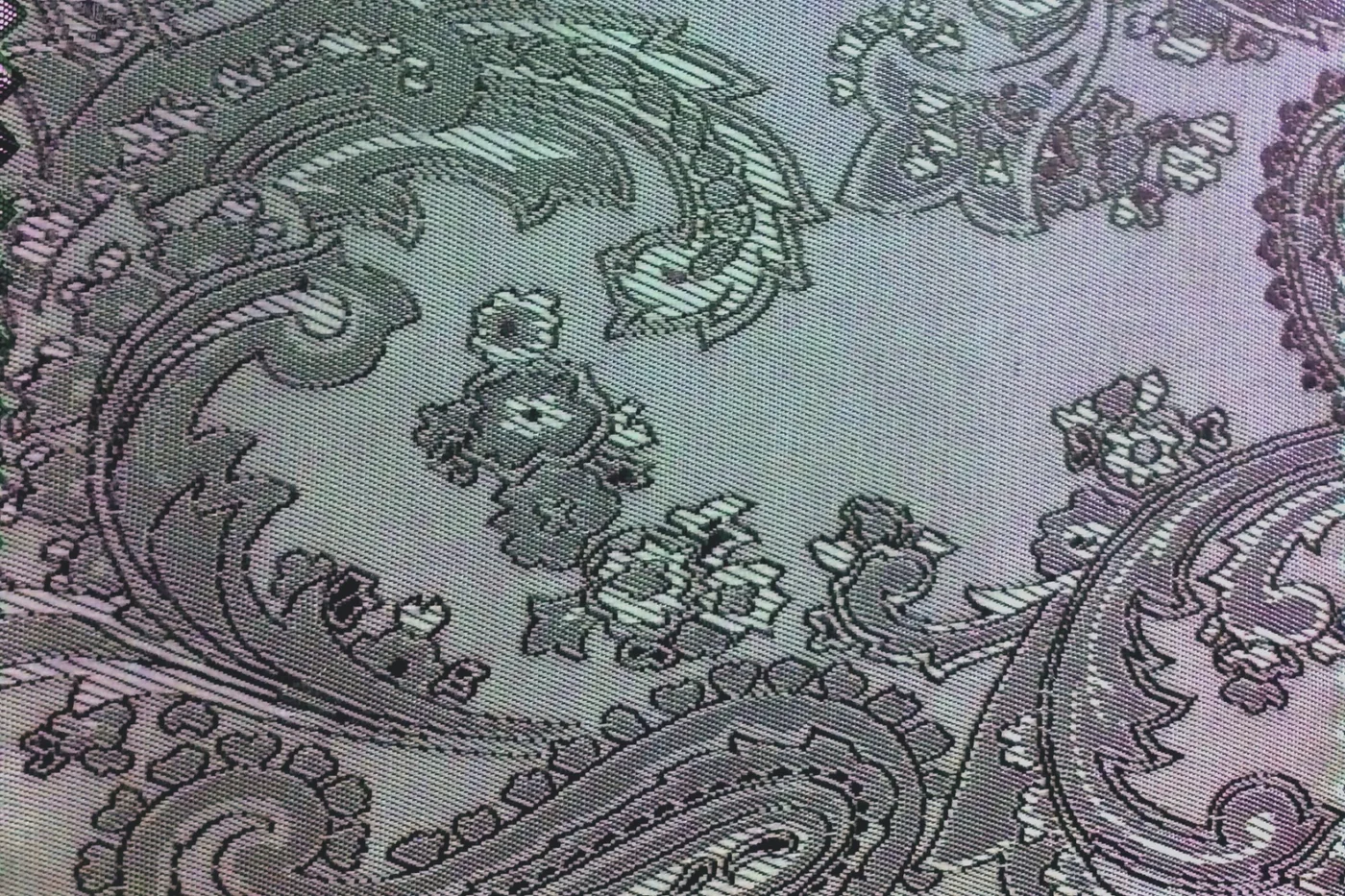 Linings 27073-52 GREY PAISLEY fabric swatch