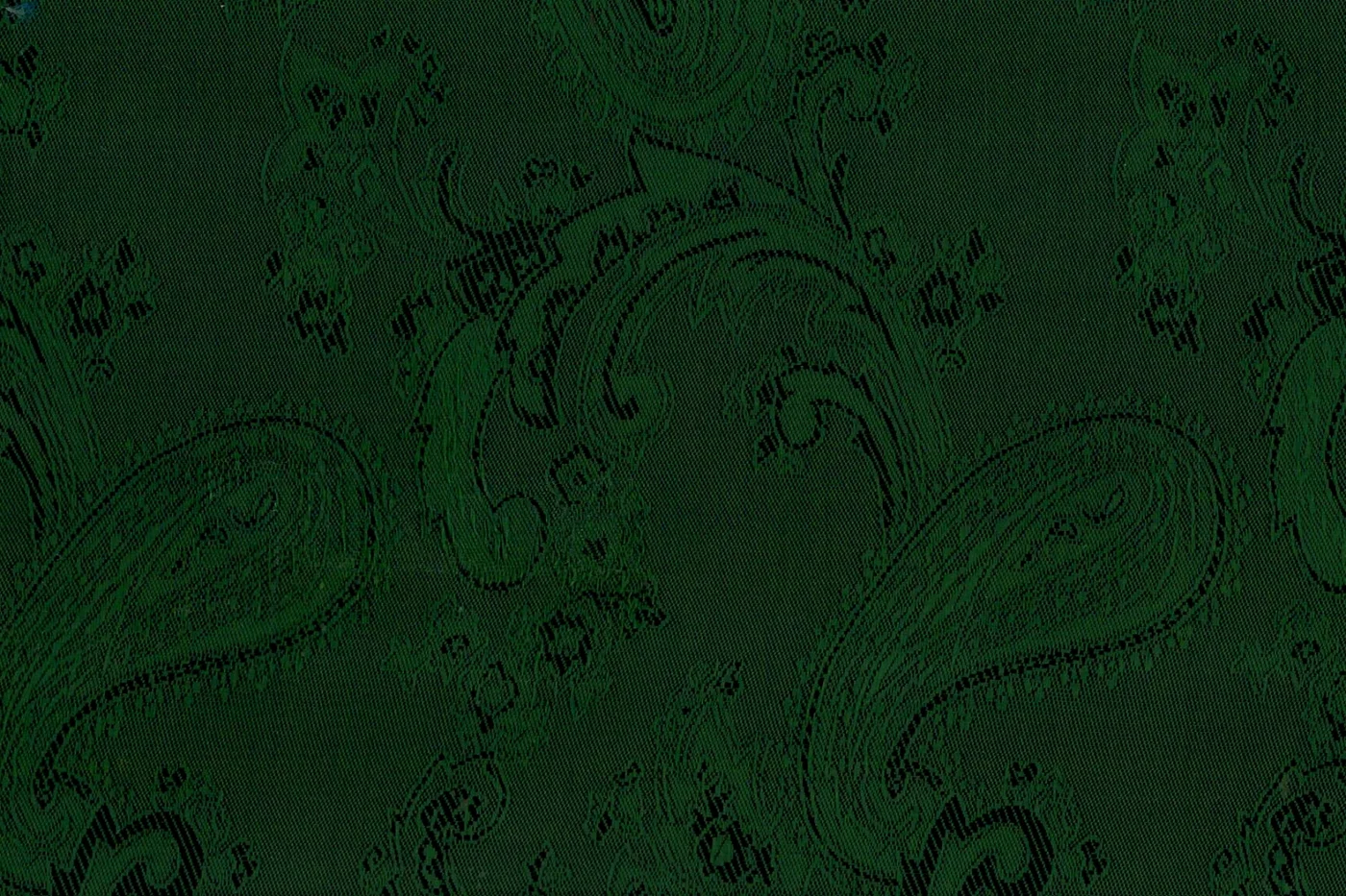 Linings 28524-52 DK GREEN PAISLEY fabric swatch