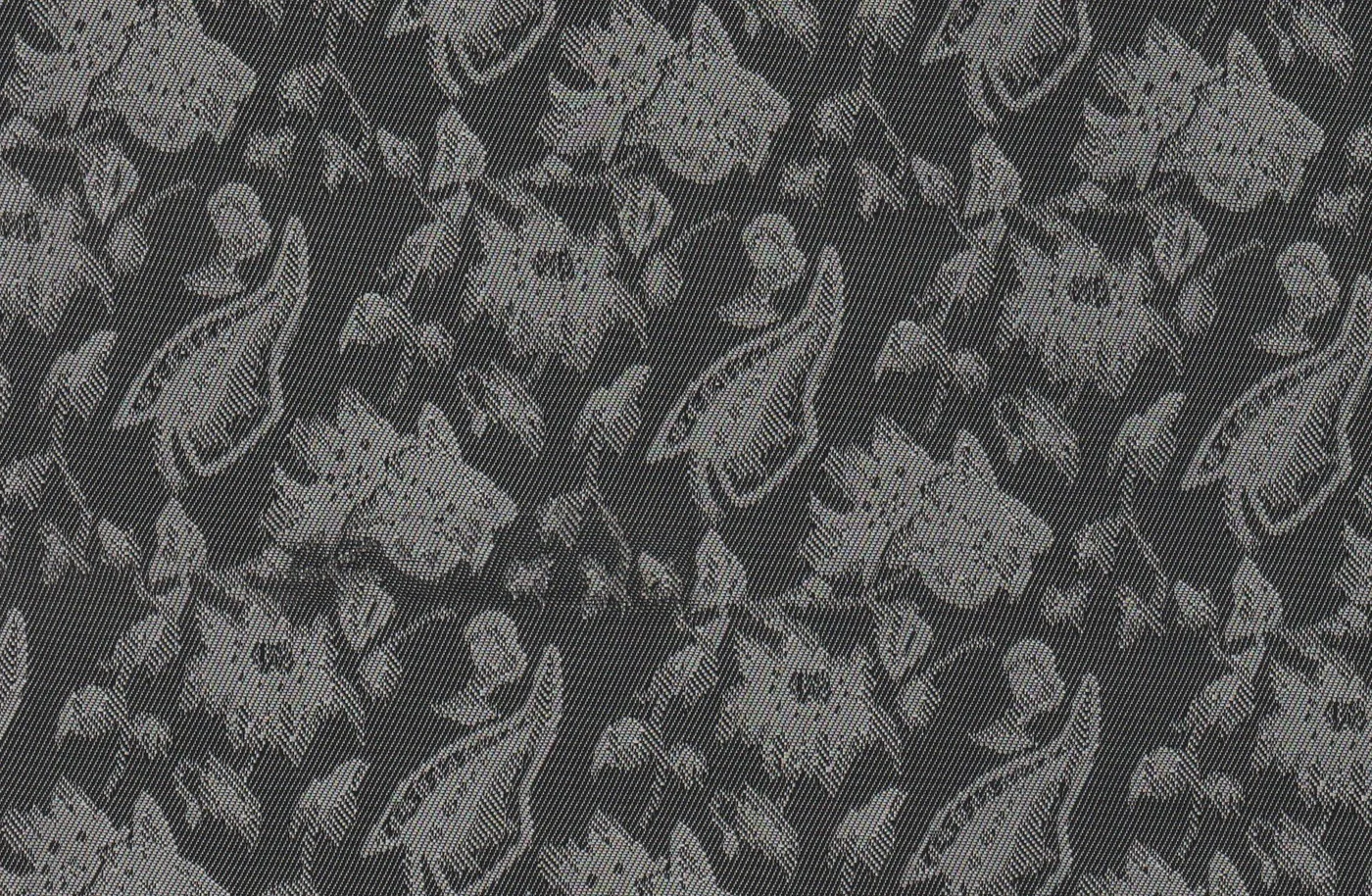 Linings 28876-52 GREY FLORAL fabric swatch