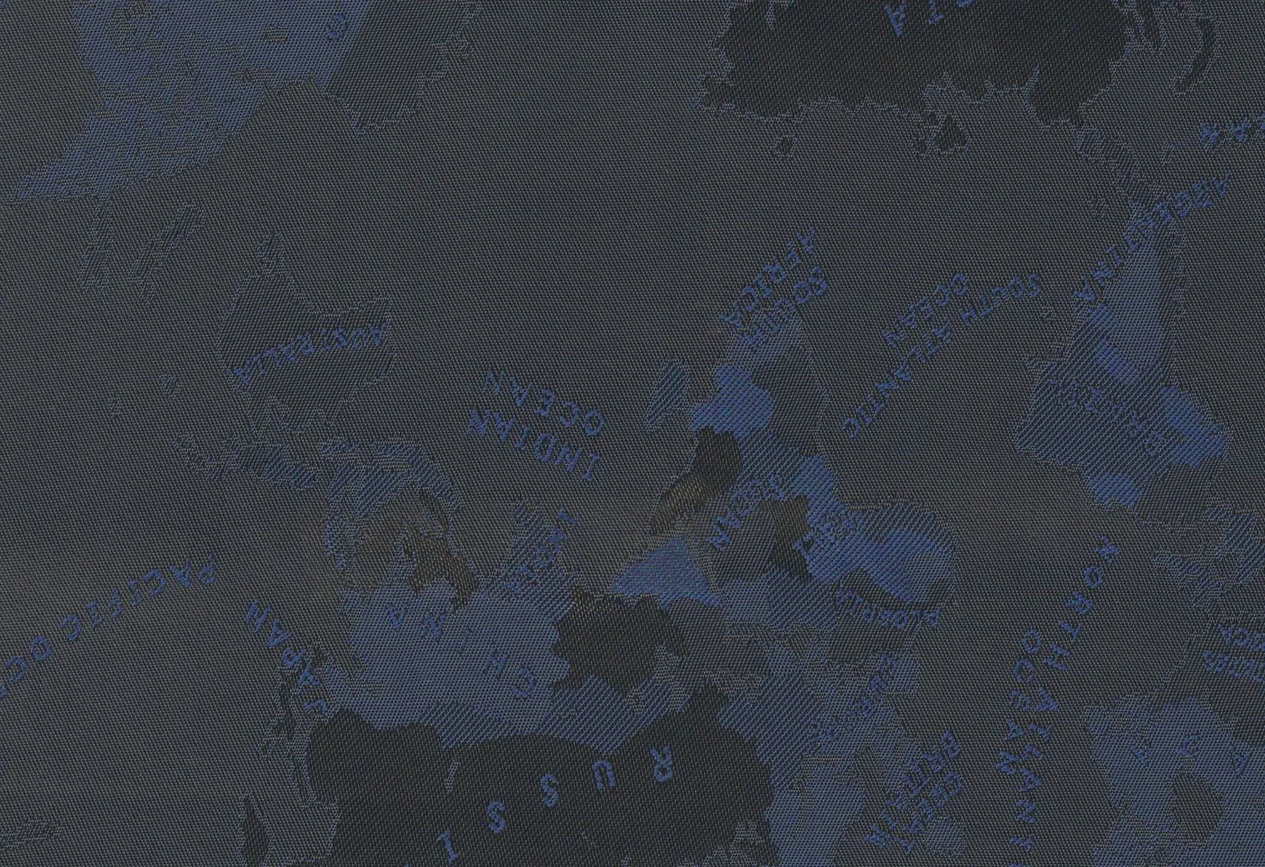 Linings 28882-52 NAVY WORLD MAP fabric swatch