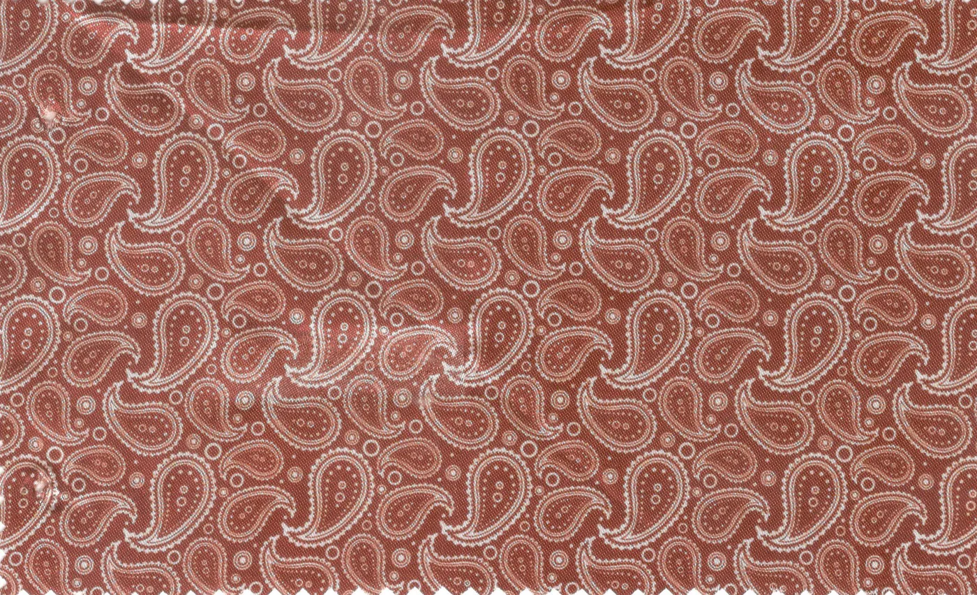 Linings 29614-65 Red Paisley fabric swatch