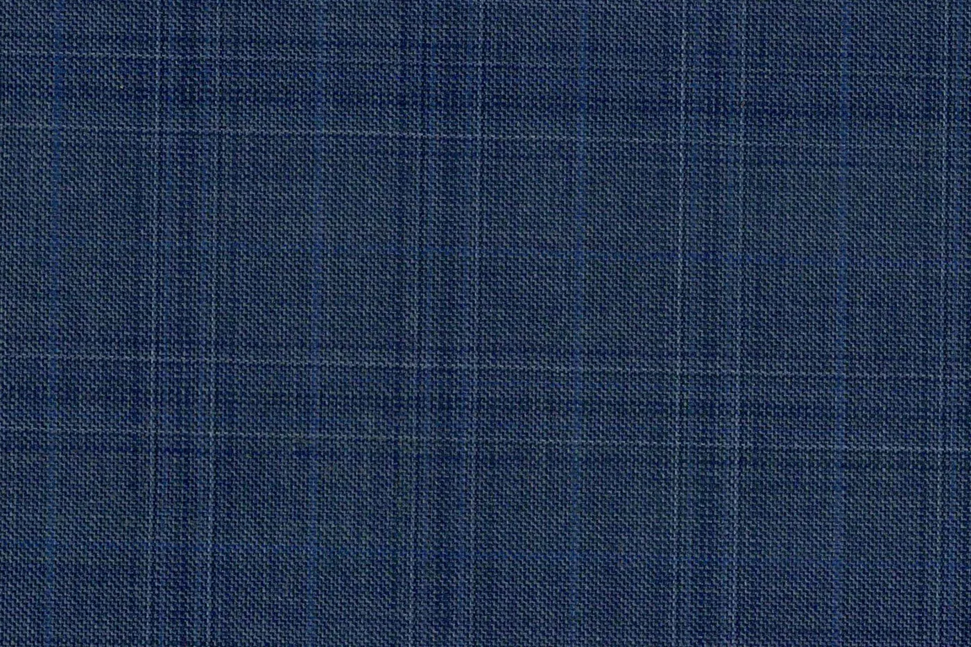 Loro Piana Super 130's 27939-630 MEDIUM BLUE WPANE fabric swatch