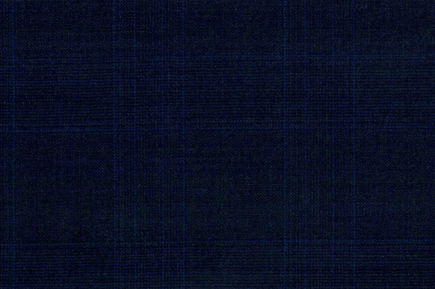 Loro Piana Super 150's 28674-1100 NAVY BLUE CHECK fabric swatch