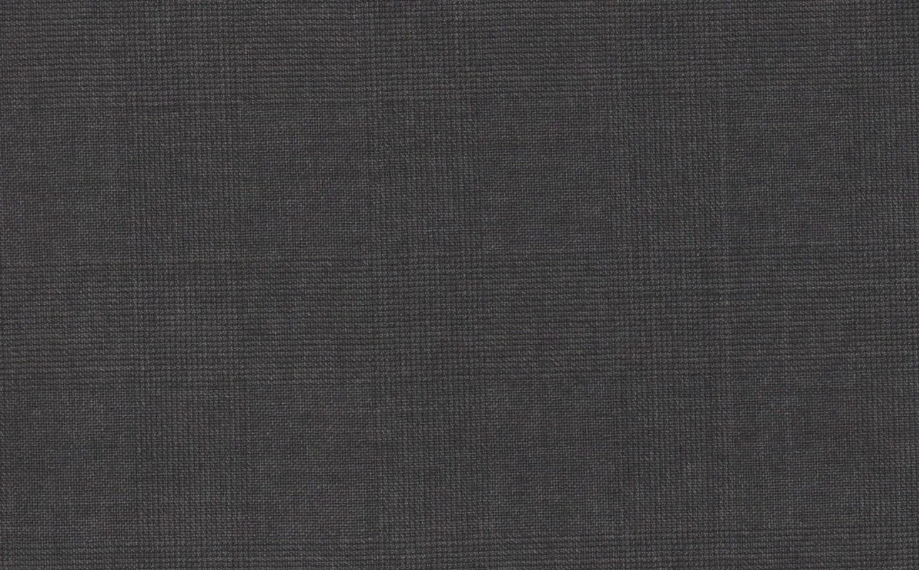 Loro Piana Super 150's 29053-1100 DARK GREY CHECK fabric swatch