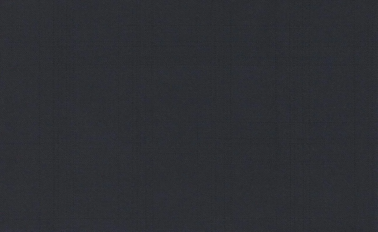 Loro Piana Super 150's 29058-1100 NAVY SELF WINDOWPANE fabric swatch