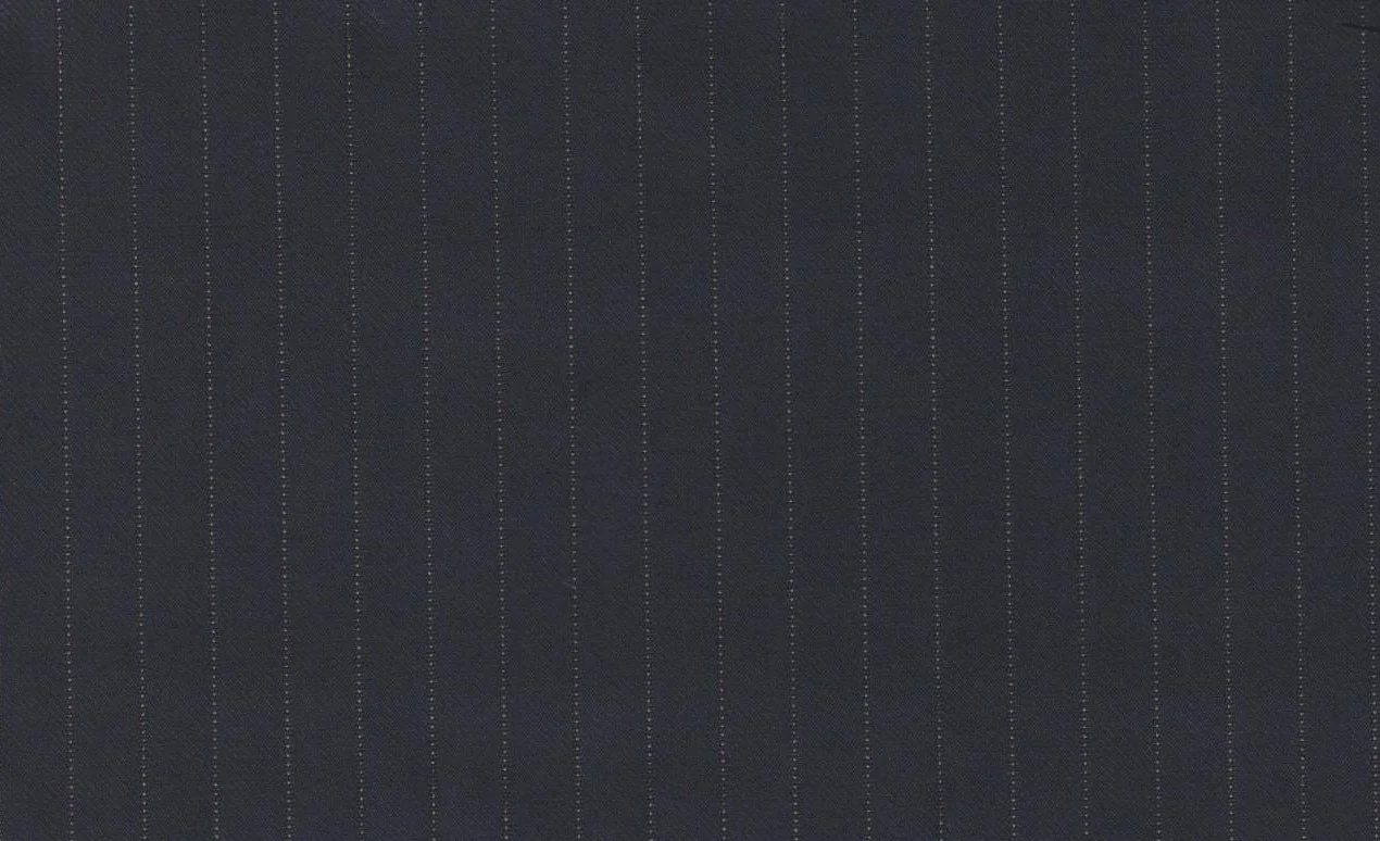 Loro Piana Super 150's 29062-1100 NAVY STRIPE fabric swatch