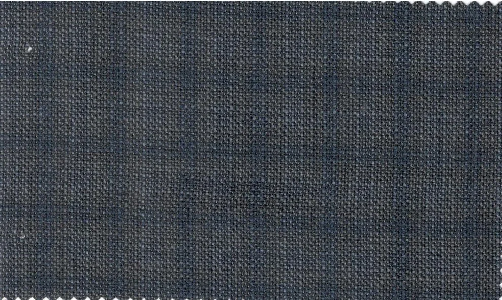 Loro Piana Super 150's 29897-950 Grey w/ Blue Check fabric swatch