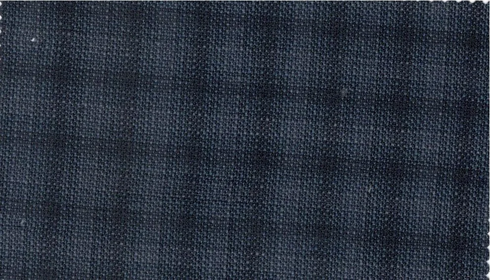 Loro Piana Super 150's 29898-950 Blue w/ Black Check fabric swatch