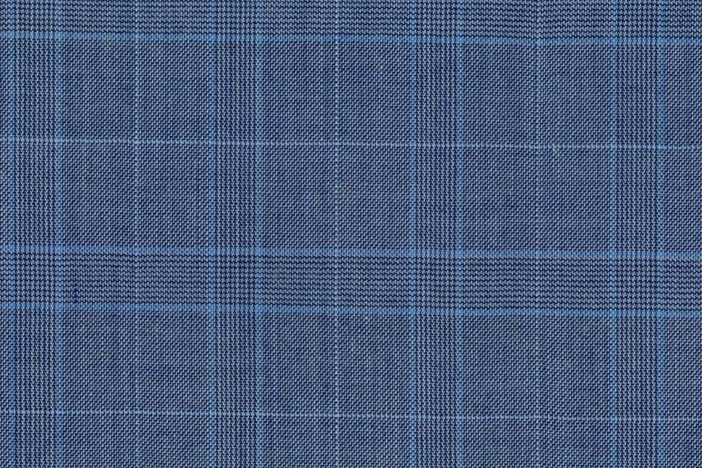 Lucciano Rossi 26703-210 LIGHT BLUE PLAID fabric swatch