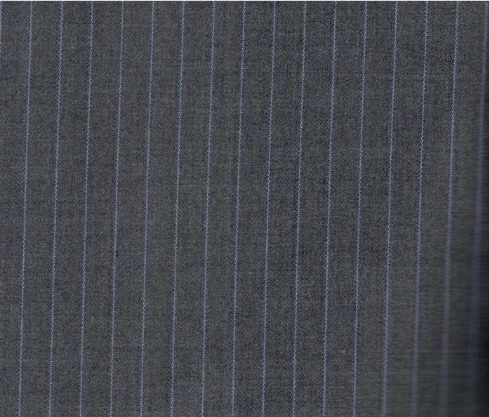 Lucciano Rossi 26717-210 GREY W/ BLUE STRIPE fabric swatch