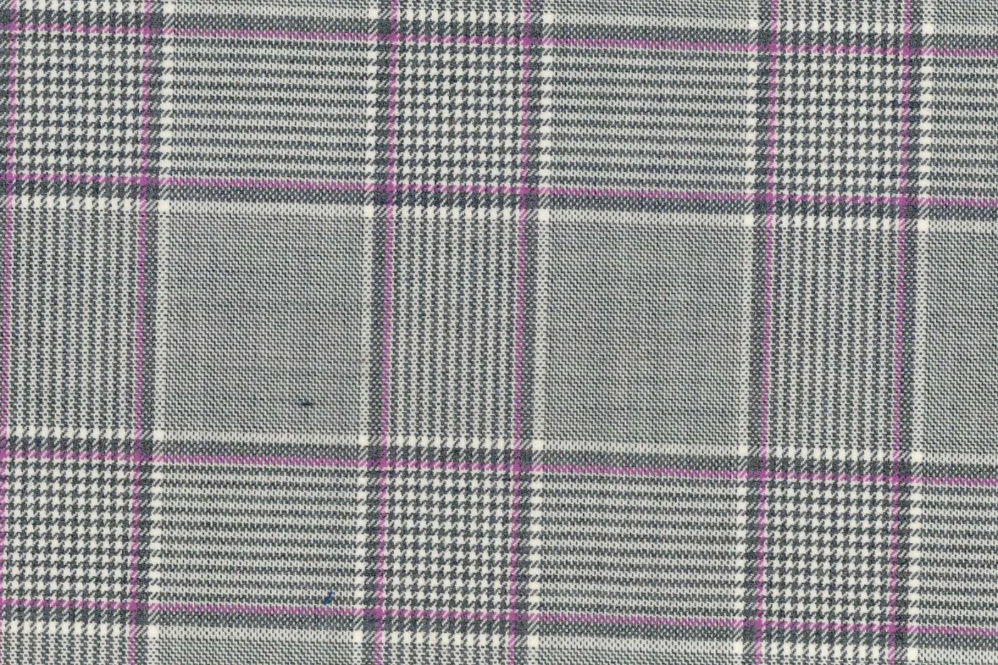 Lucciano Rossi 27919-210 LT.GREY W/PRPL CHK fabric swatch