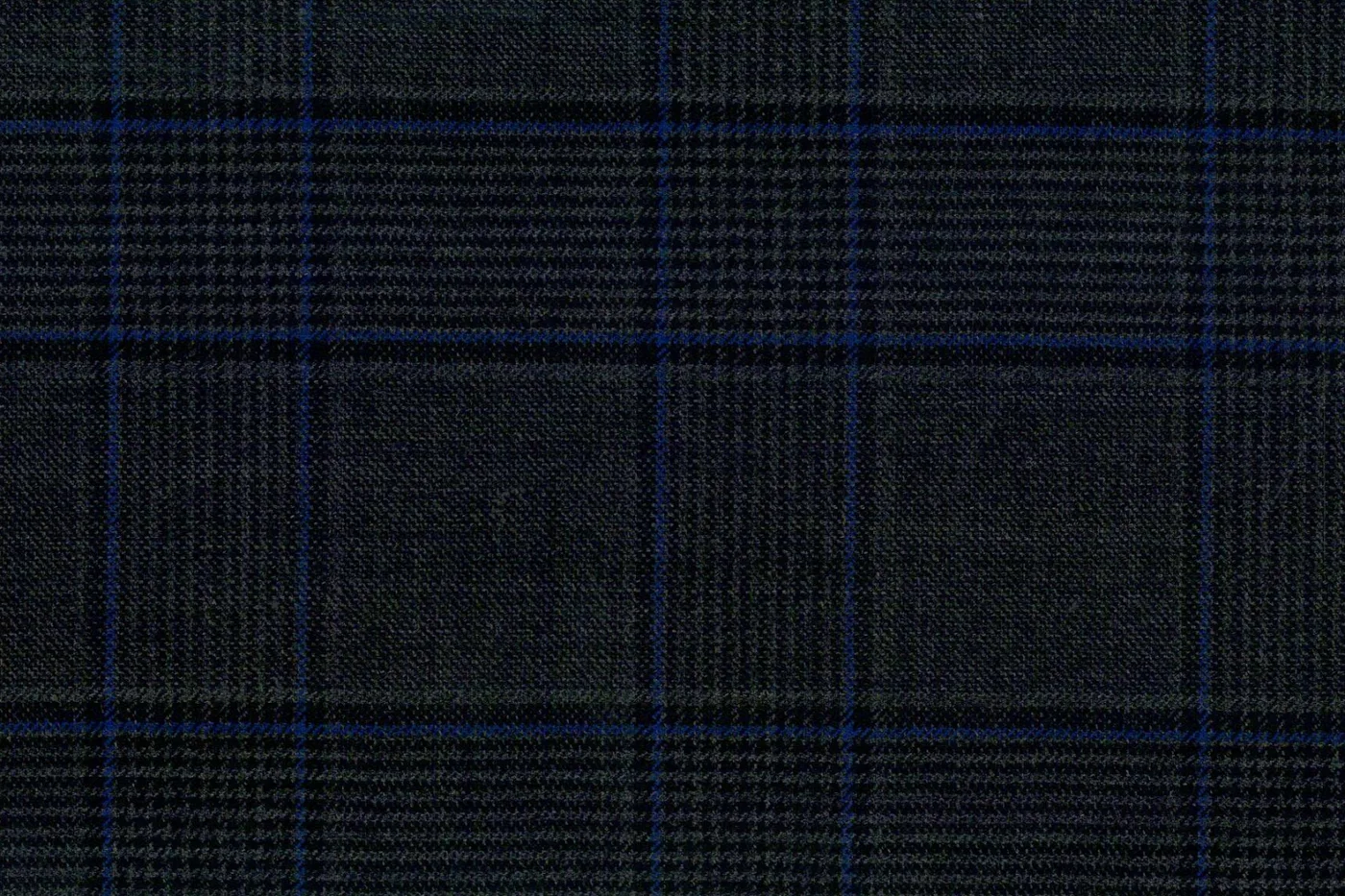 Lucciano Rossi 27921-210 DK.GREY W/BLUE CHK fabric swatch