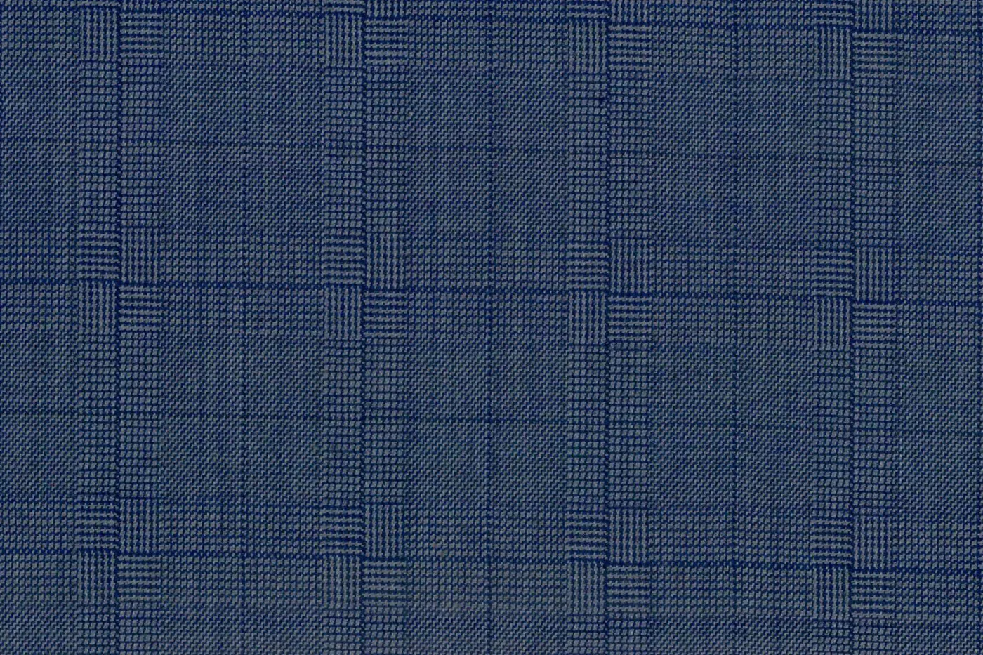 Lucciano Rossi 28469-210 MEDIUM BLUE CHECK fabric swatch