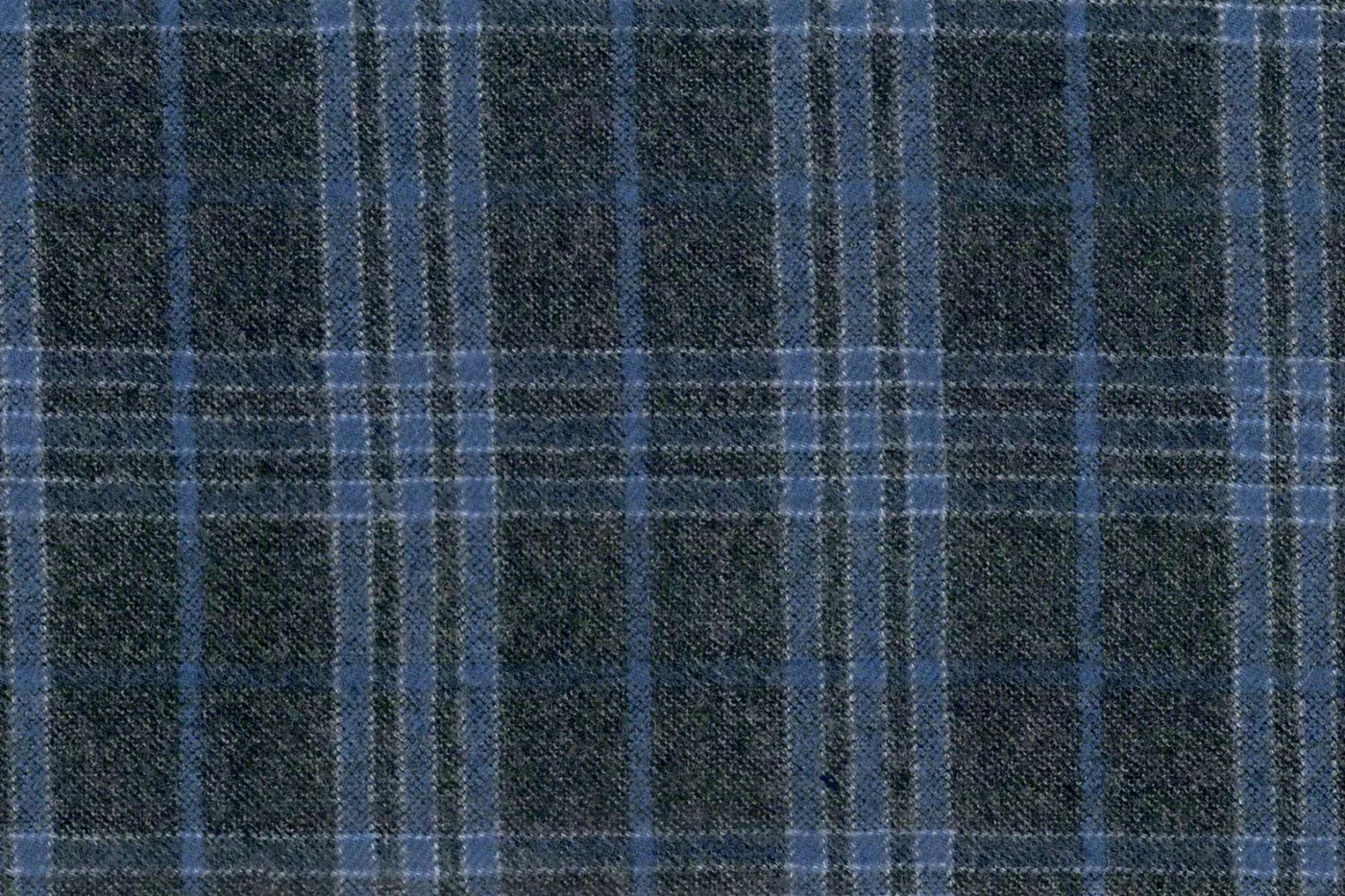 Marzotto Jacketing 28508-280 GREY WITH BLUE CHECK fabric swatch