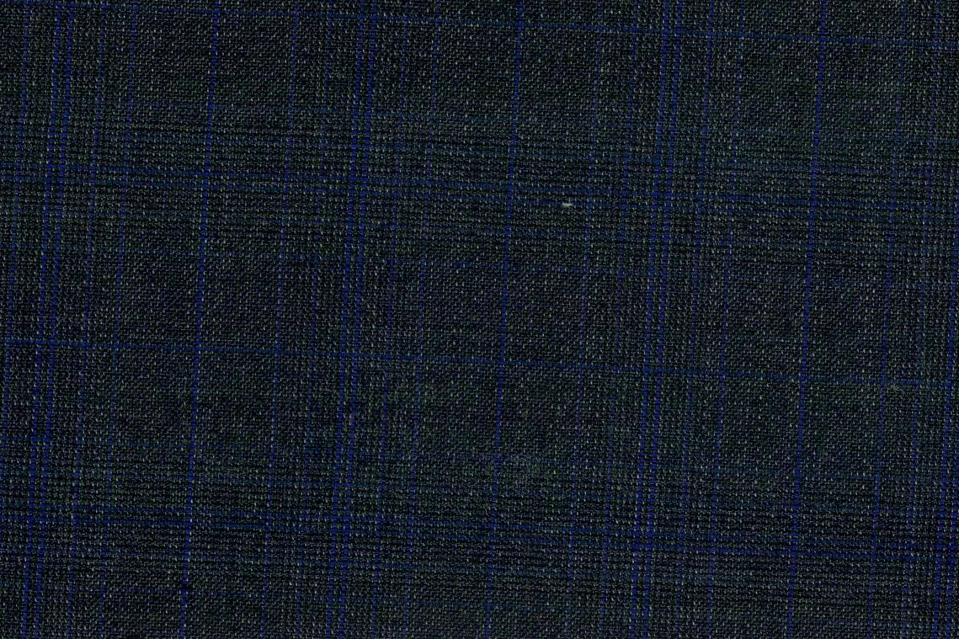 Marzotto Super 150's 27179-320 DK.GREY W/BLUE CHK fabric swatch