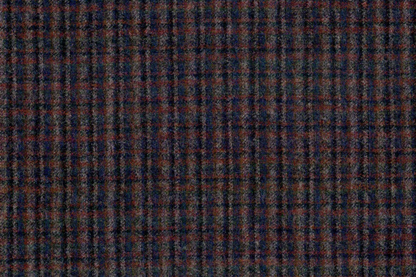 Marzotto 26267-280 BROWN MINI CHK fabric swatch