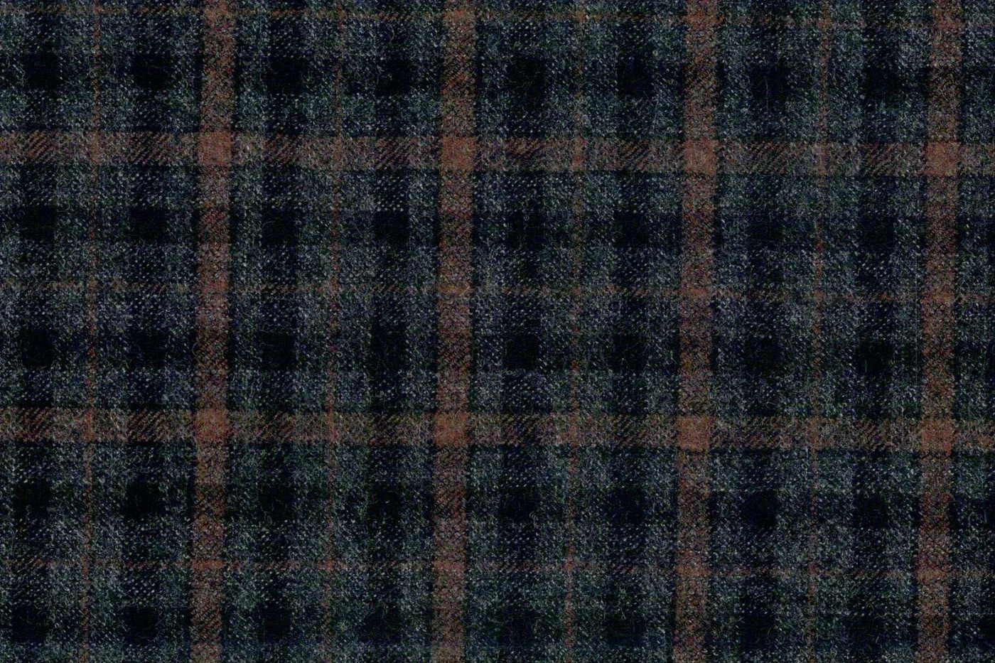 Marzotto 27118-280 GREY W/BROWN CHECK fabric swatch