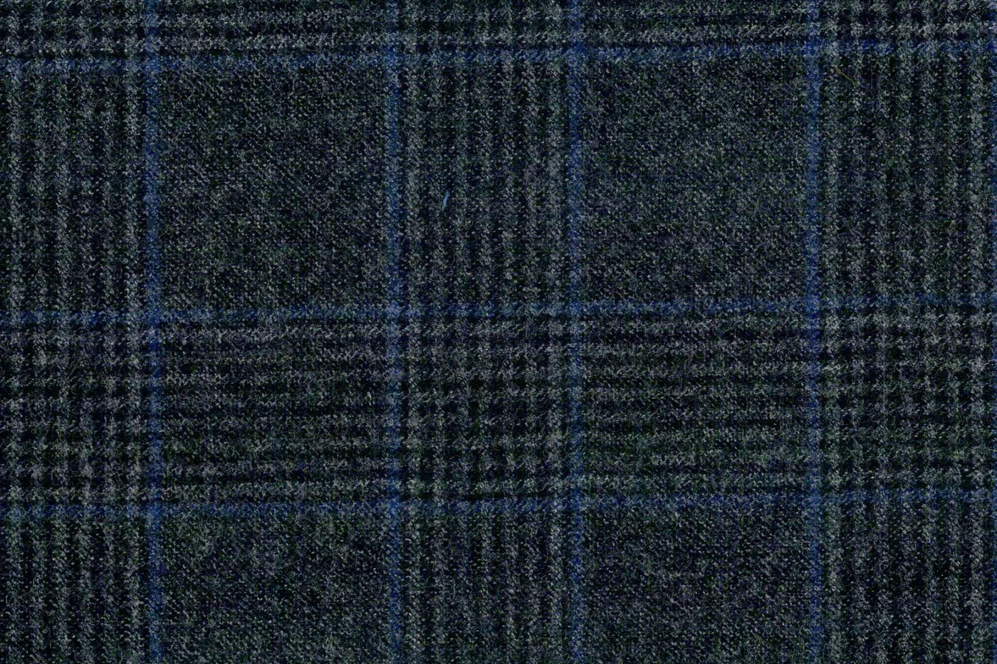 Marzotto 28179-280 DK.GREY W/BLUE CHK fabric swatch