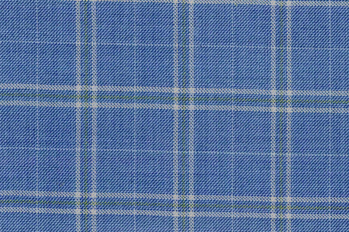 Mayfair 25633-120 BLUE W/ALMOND WP fabric swatch