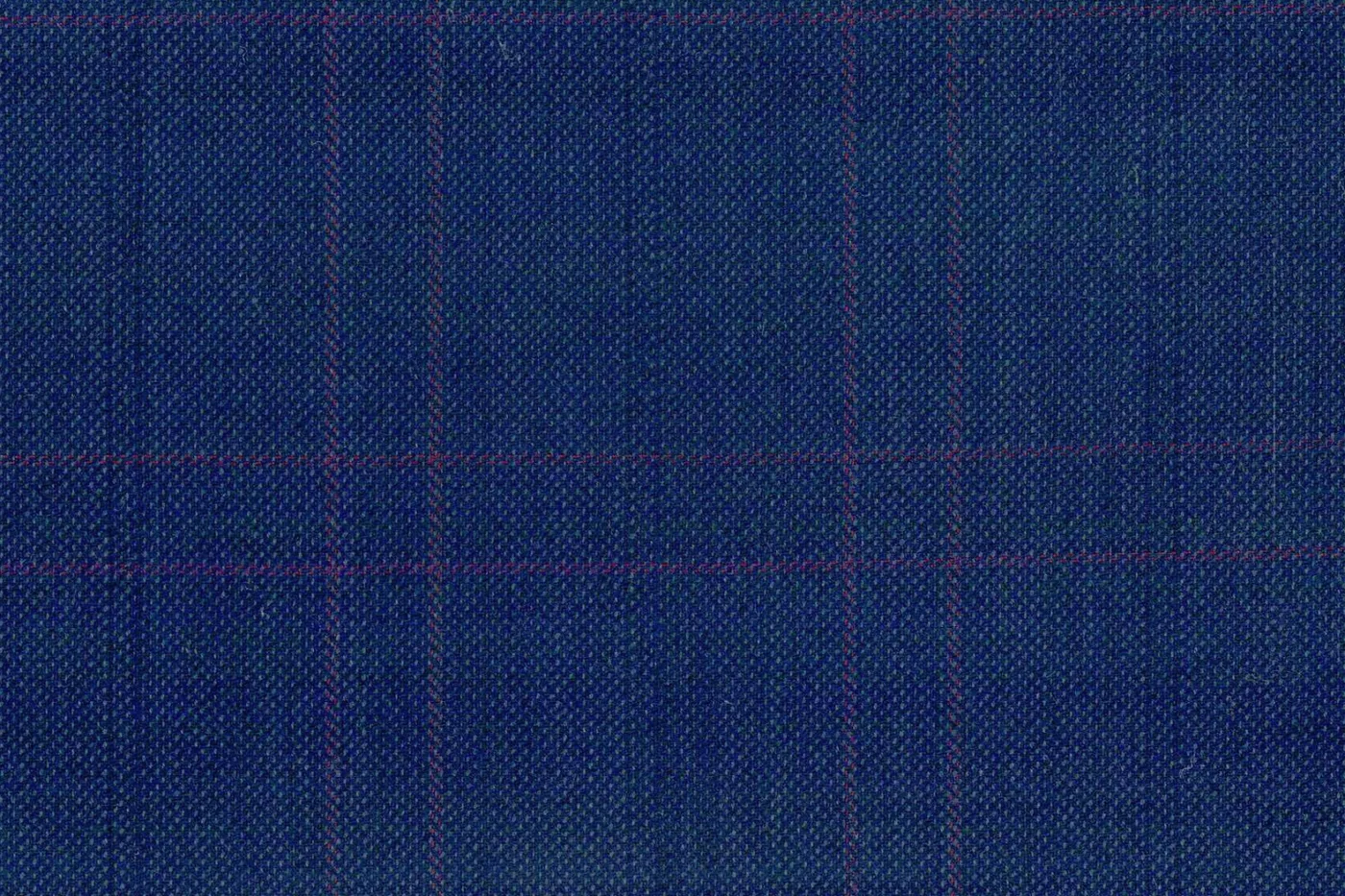 Mayfair 25642-120 BLUE W/RED WPANE fabric swatch