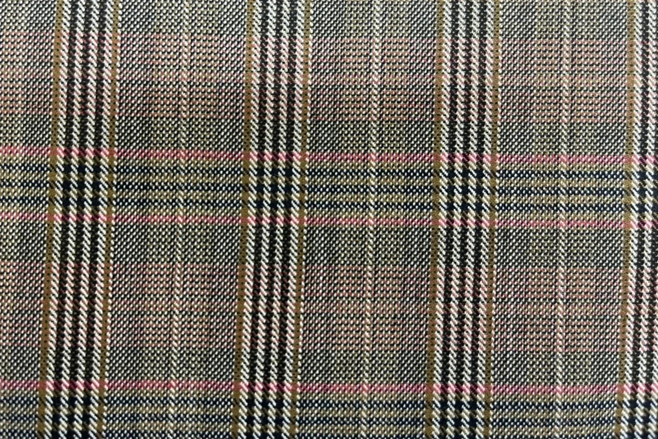 Mayfair 25661-120 RUST W/RED CHECK fabric swatch