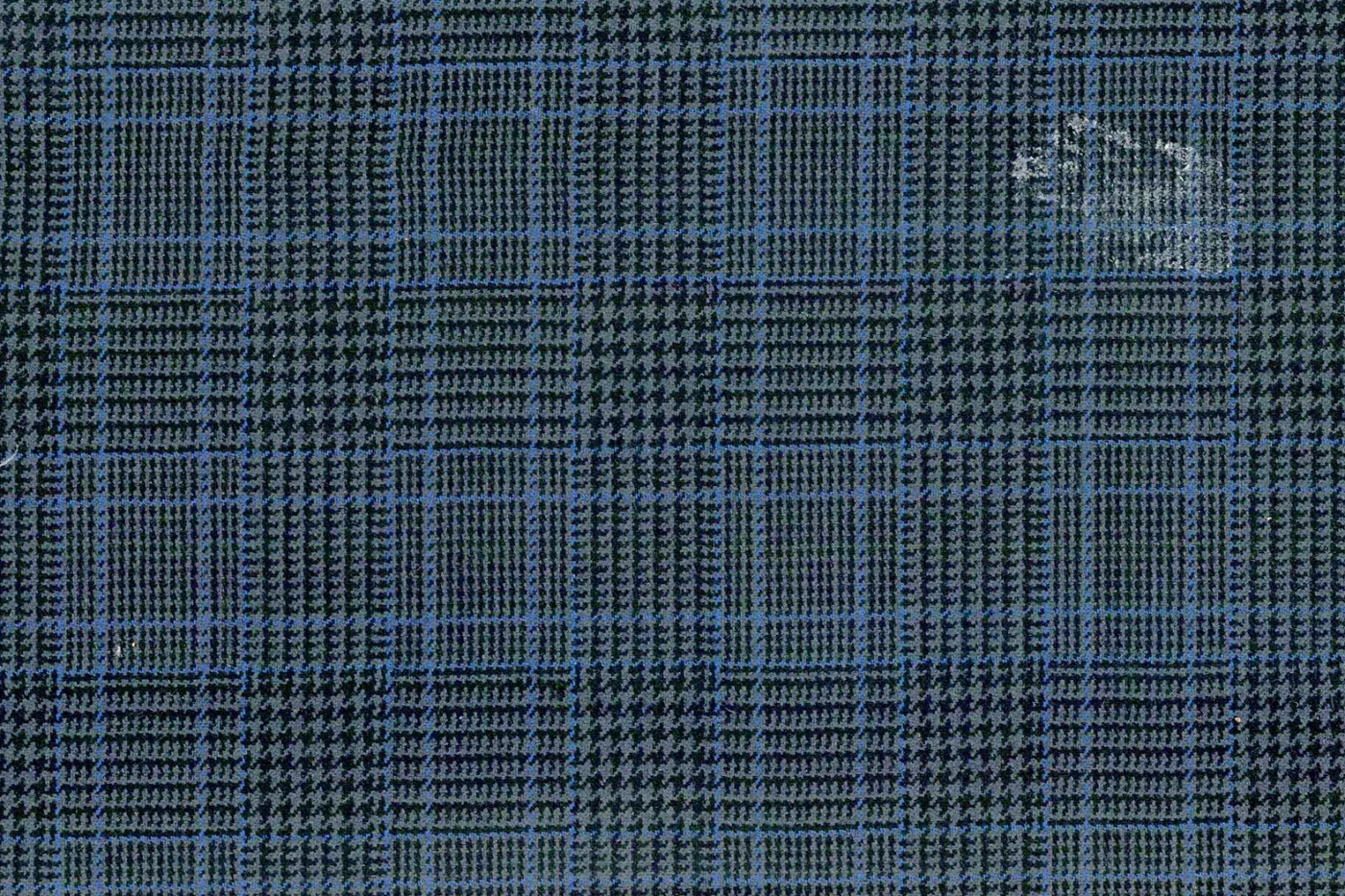 Mayfair 25665-120 GREY W/BLUE CHECK fabric swatch