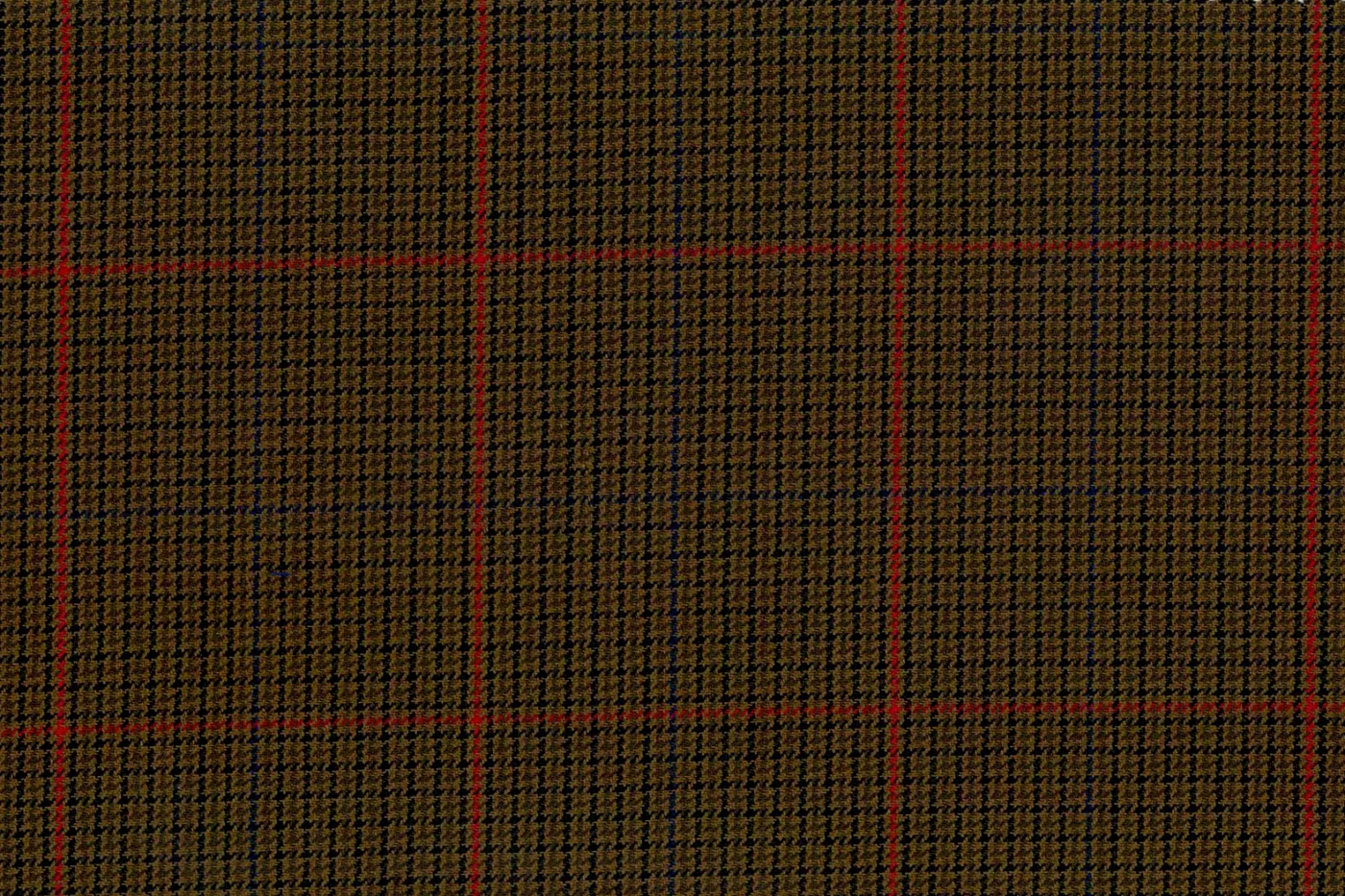 Mayfair 26209-120 BROWN W/RED WPANE fabric swatch