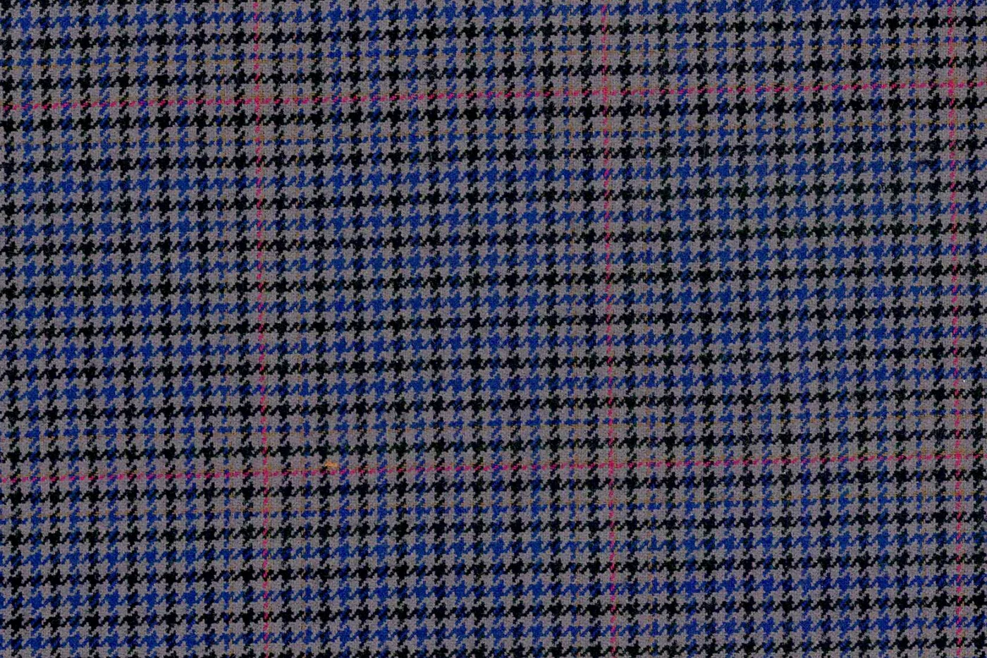 Mayfair 26574-120 GREY HTOOTH W/RED CHK fabric swatch