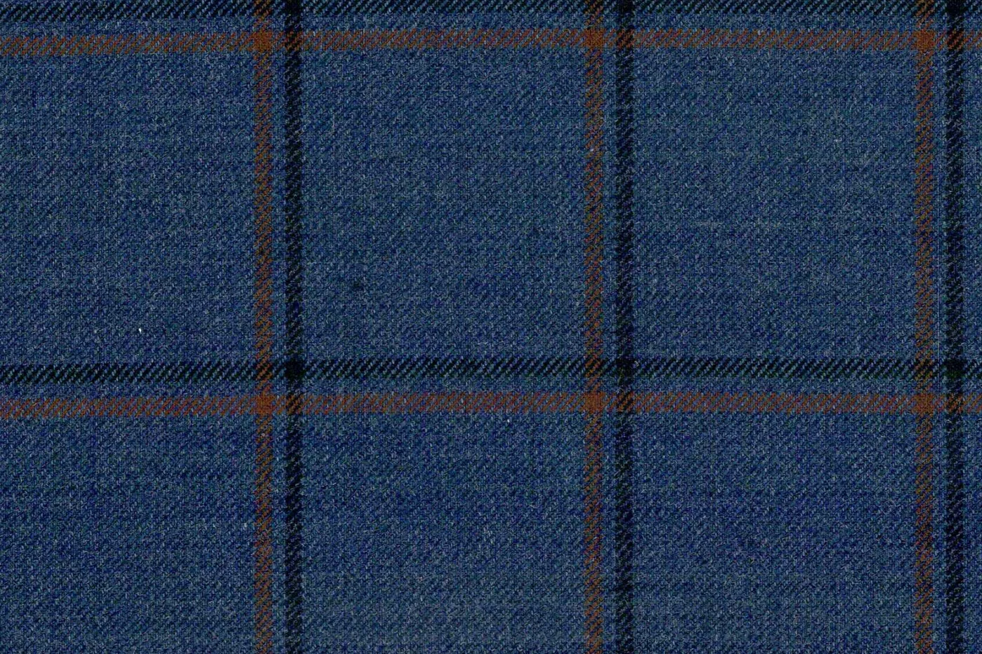 Mayfair 26581-120 BLUE W/APRICOT WPANE fabric swatch