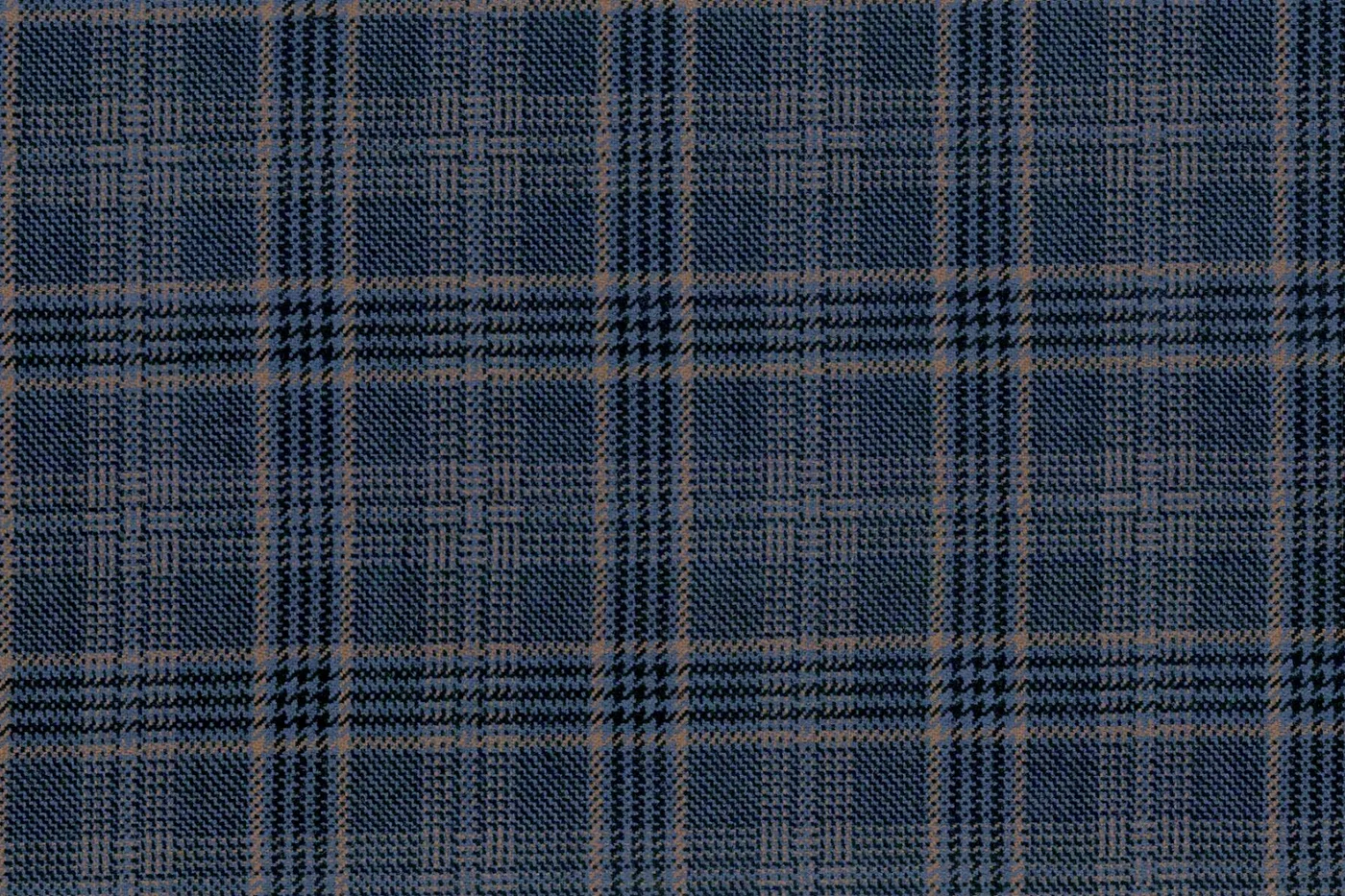 Mayfair 26730-120 BLUE W/ALMOND CHK fabric swatch